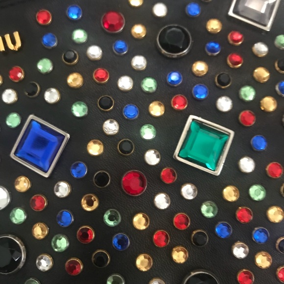 Miu Miu Jeweled Wristlet Clutch - Picture 4 of 6